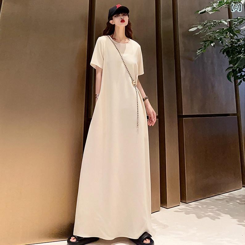ロングスコート 御召しもの レディース 分かりやすいで 御前上等 感の ある 色つや ドレープ 引っ切りない ロング アンクル 丈 衣裳 ゆったり 欧米風 甘 冷やりとした つつみ隠し 肉 か細い レディース