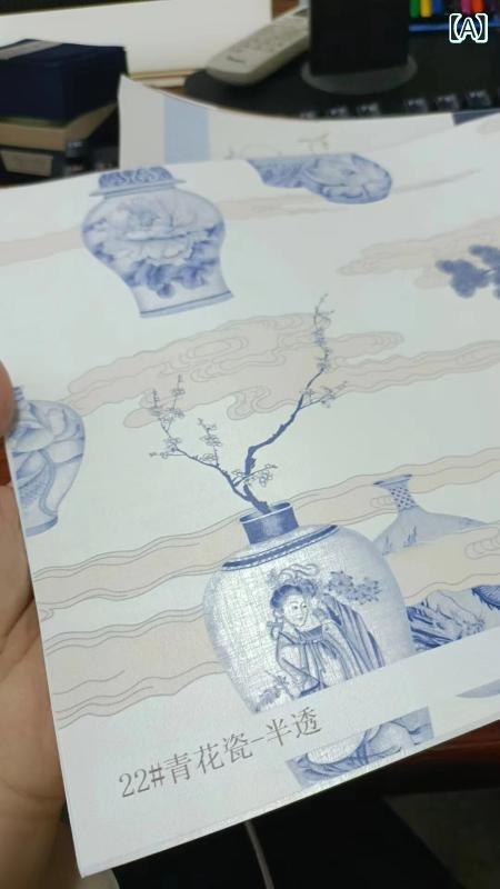 壁紙　クロス　インテリア 2024 壁 布 テレビの 背景 壁紙 レトロ スタイル チャイナ風景 装飾 刺繍 壁画