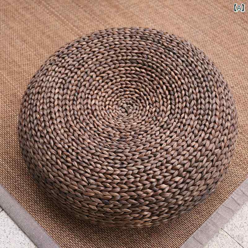 ソファ　カバー　クッション 籐 布団 クッション 和風 畳 瞑想 マット 地面用 わら スツール 座布団