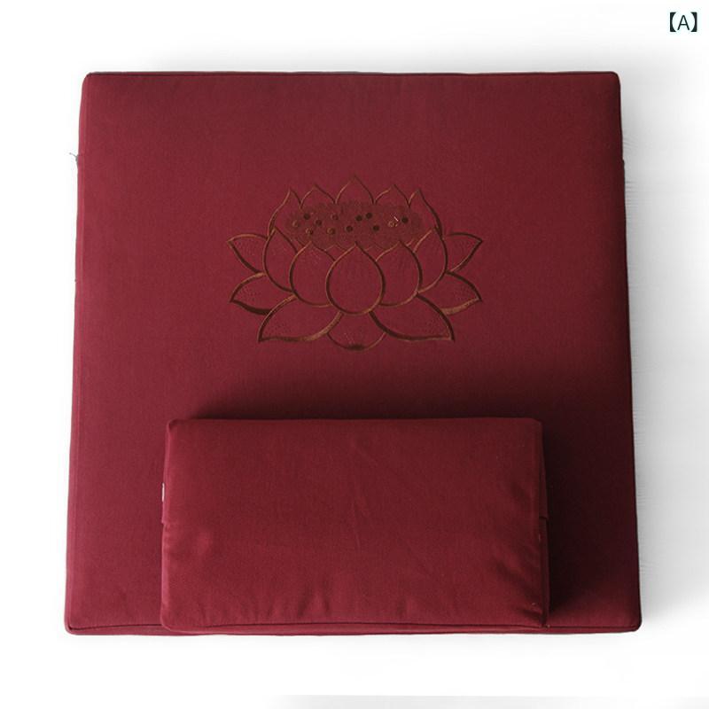 押しかぶせる 座布団 引っ敷き Mindful Su 刺しゅう 芙蓉 非 折りたたみ 思いいれる 座布団 禅 介護ホーム 朦々たる 宗教的礼拝 引っ敷き 布団