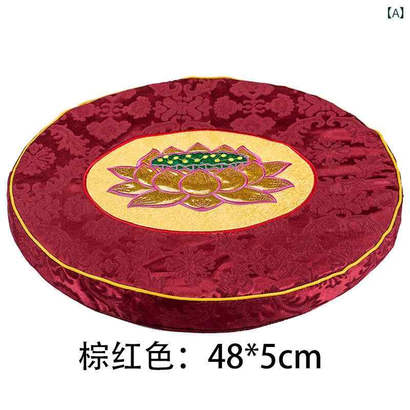 カバー　クッション　マット Cunlutang 礼拝 マット 仏陀 家庭用 瞑想 取り外し 可能 洗える マルチ カラー オプション