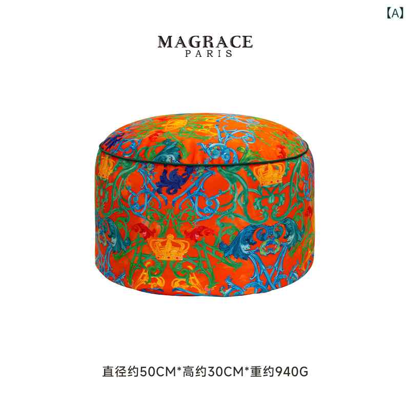 カバー　クッション　マット フランス製 MAGRACE グリーン シェード マン ティング シリーズ プー フ リビング ルーム クッション カー ペット 布団 枕 取り外し 可能 洗濯