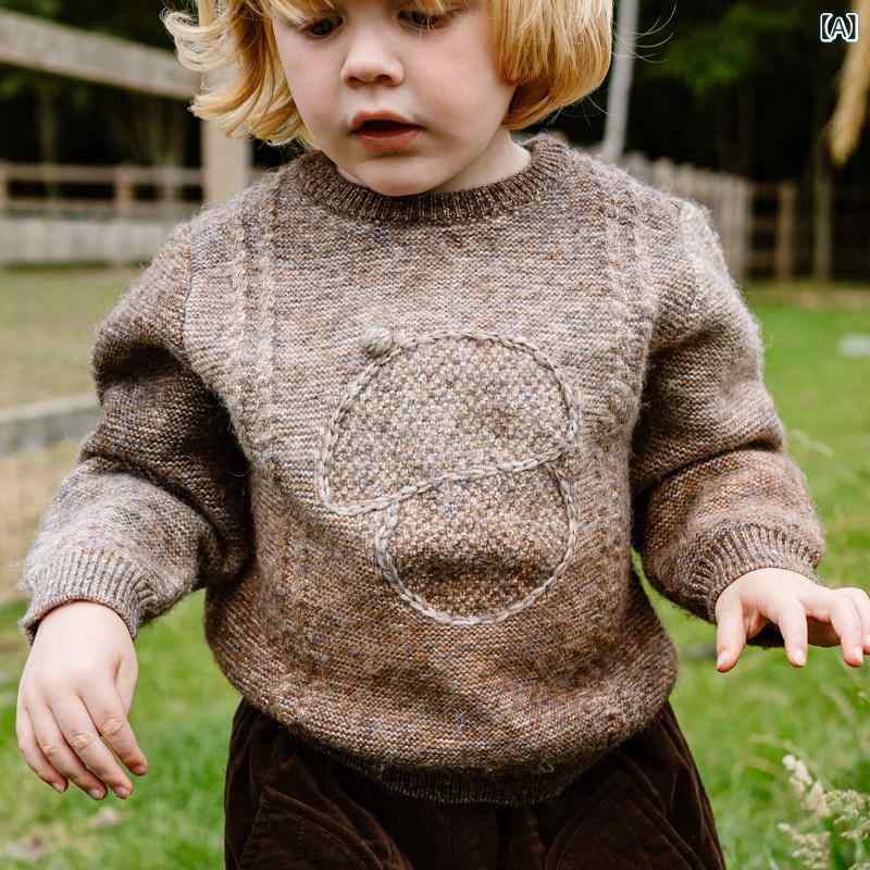 子供服 セーター ニット gxgmini 子供服 北欧 子供用 ベビー プルオーバー セーター 秋冬 男の子 女の子 おしゃれ レイヤリング