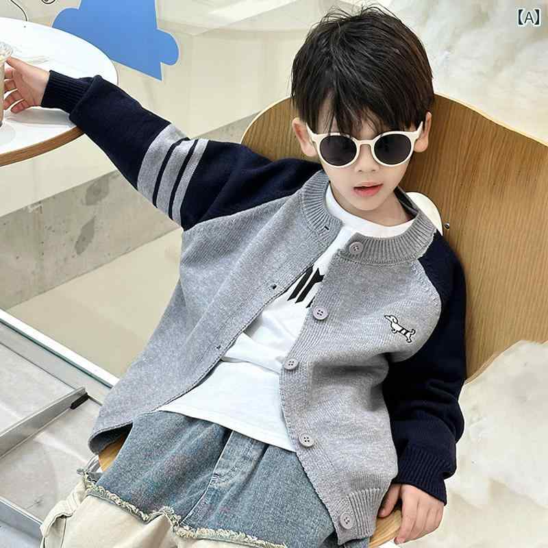 子供服　セーター　ニット 男の子 セーター カーディガン 春服 2025 おしゃれな 子供用 コート 春秋な ベビー 服
