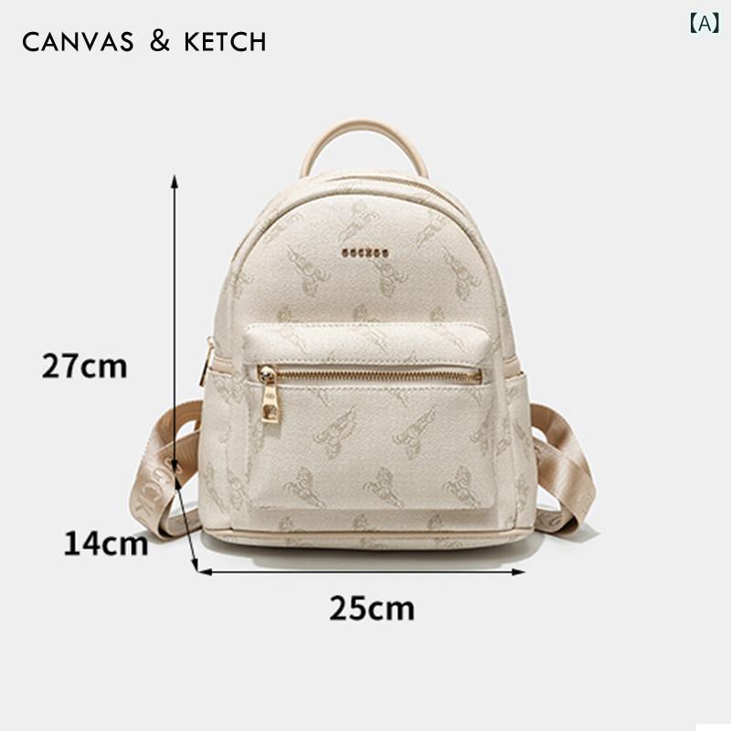 背嚢 レディース 今めかしい可愛らしい CANVAS \u0026ampamp KETCH うしろ側 容器に並べる レディース 2025新 流行り物 ハイエンド 旅する 余暇 小型 学院 御徒面子