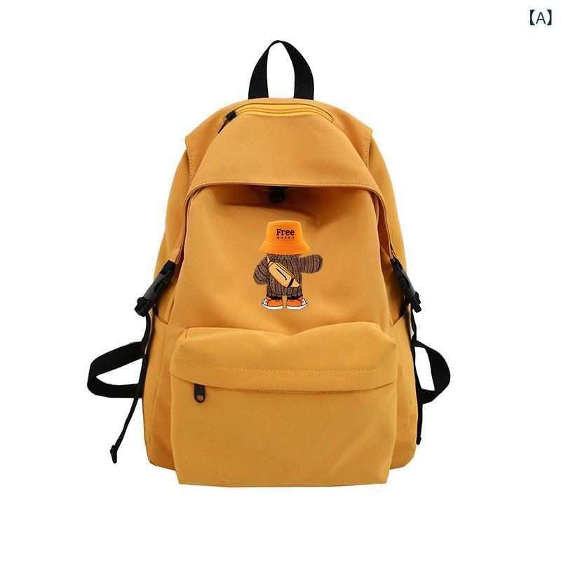 リュック　レディース　おしゃれかわいい フランスの MKPREF 共同 の クマの バック パック 女性用 な 学生用 ショッピング 防水 仕様の 男性用 スクール バッグ｜みやショップ店