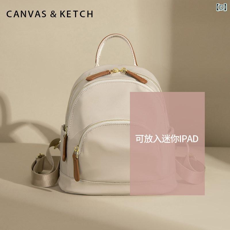 背嚢 レディース 今めかしい可愛らしい CANVAS \u0026ampamp KETCH うしろ側 容器に並べる レディース 2025新 発売 旅する用 オックスフォード 布 小型 帆布 学院 御徒面子