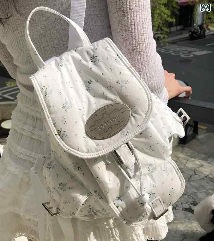 背嚢 レディース 今めかしい可愛らしい フローラル lottsyou うしろ側 容器に並べる JENNIE 同じ  の マルチ 衣嚢