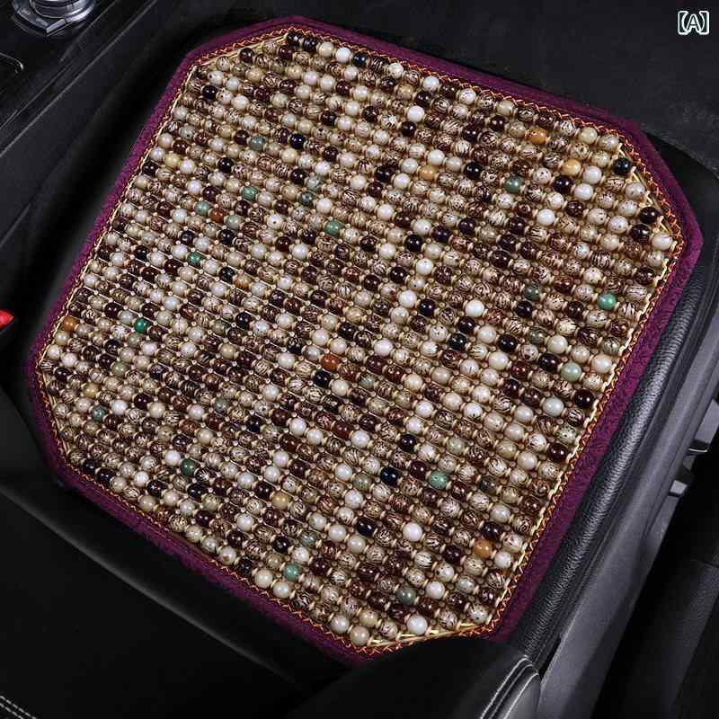 クッション　マット シート Bodi Seed カー シート クッション 夏用 シングル ピース クールパッド オール シーズン 通用 木製 ビーズ 通気性｜みやショップ店