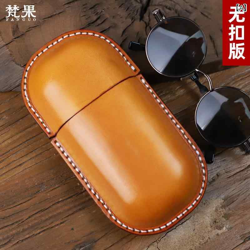 眼鏡 入れもの 黒眼鏡 耐 圧 革 黒眼鏡 入れもの メンズ レディース 草木 タンニン酸 なめし革第一層 牛皮 落っこちる 押しとどめる 携帯型 眼鏡 御徒面子