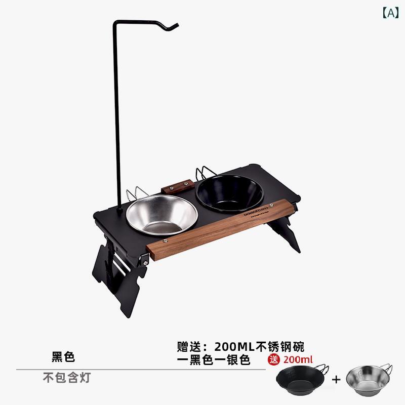 猫用　ボウル　フード 猫用 フード ボウル ラック アウトドア キャンプ用 犬用 ダブル 浅口 特殊 ウォーター 転倒 防止 ペット用 飲用 水 給 餌