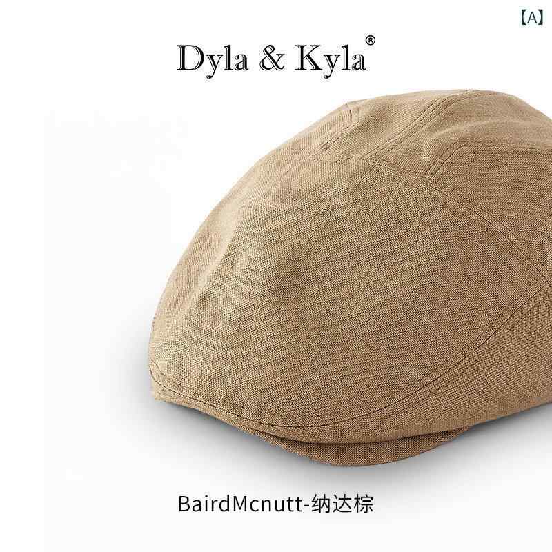 ベレー帽 レディース かわいい 北 アイルランド BairdMcnutt リネン 英国 風 フォワード ハット ユニセックス レトロ ベレー 帽 夏|みやショップ店