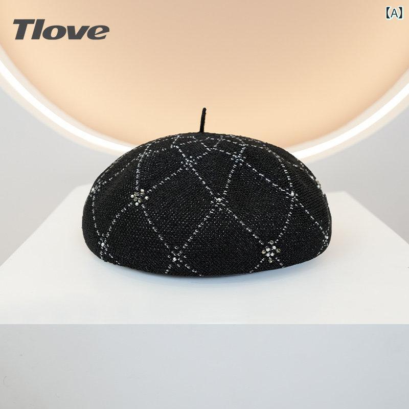 ベレー帽 レディース 愛くるしい 4836 tlove 春の ベレー 帽 レディース 表現スタイルが 好いたらしい 折りたたみ 能力のある 小さくて 細かく