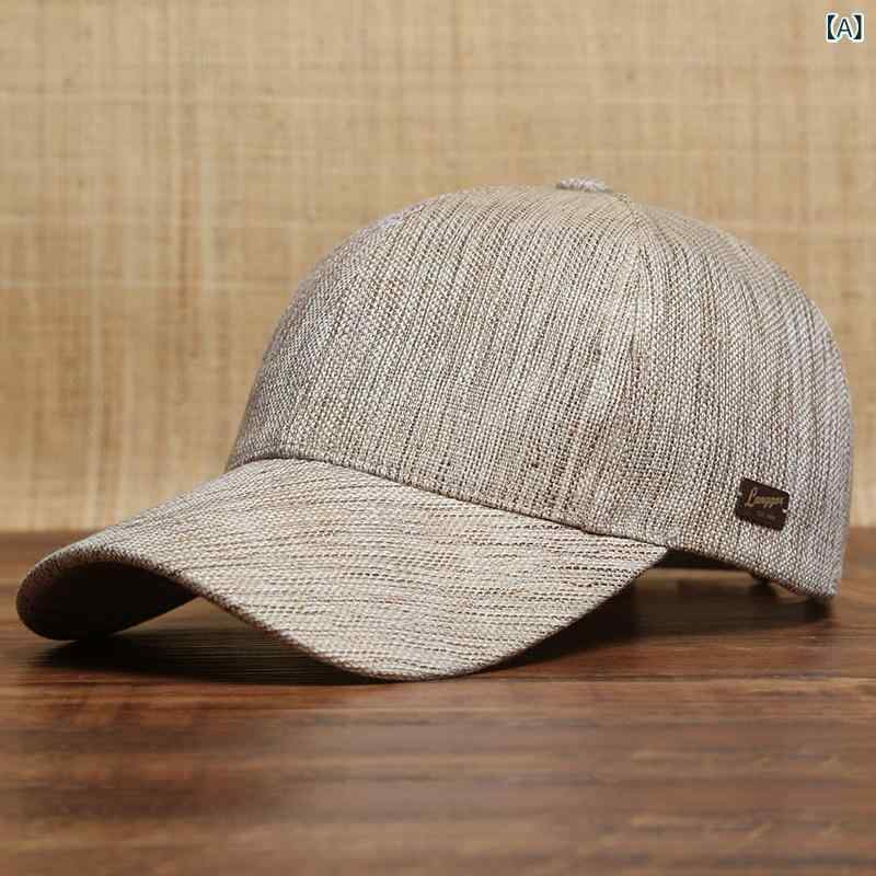 野球帽　キャップ　メンズ Langge 夏用 手織り 麻 ダックビル キャップ メンズ 高級 日焼け防止 通気性 野球帽 大きい 頭囲 帽子 8,425円