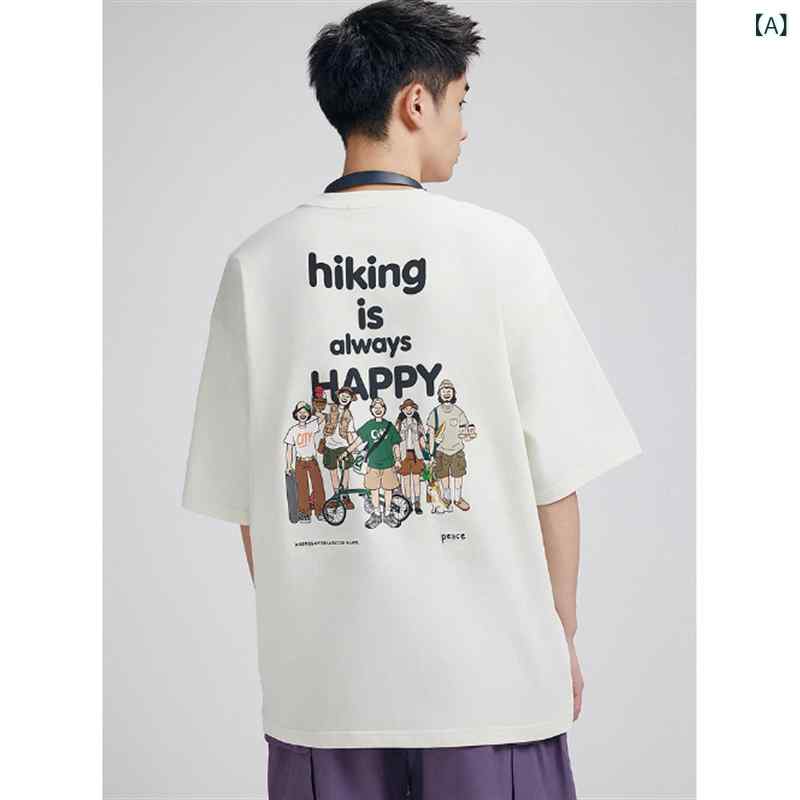 Tシャツ　メンズ　セットアップ ピース バード メンズ 服 モール同 スタイル 夏 ヘビー バック プリント 半袖 Tシャツ BWCNE 2268 4,996円