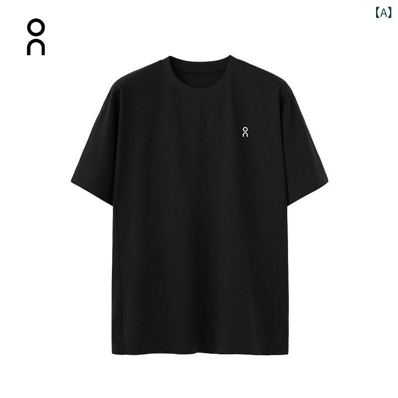 Tシャツ　メンズ　セットアップ ON 旗 艦 店 アウトドア スポーツ 速乾 半袖 メンズ 2025 ゆったり カジュアル 日焼け防止 ラウンドネック トップ