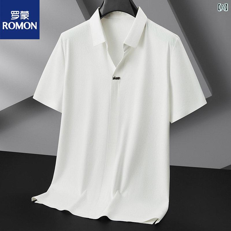 メンズ　Tシャツ　セットアップ ロモン 夏 大きいサイズ Vネック 冷感 半袖 シャツ メンズ 太め 男性 ゆったり カジュアル トップス 太った 男 6,534円