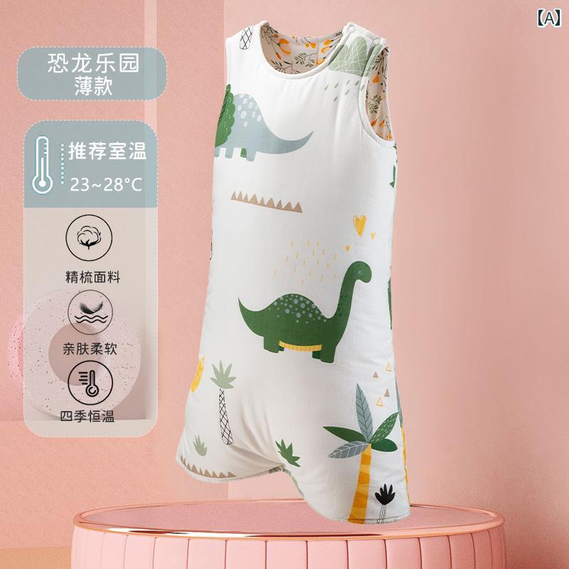 ベビー服　春秋 子供用 寝袋 秋冬 厚手 恒 温 中型と 大型 ベビー ベスト スタイル 綿 オール シーズン アンチ キック キルト アーティファクト