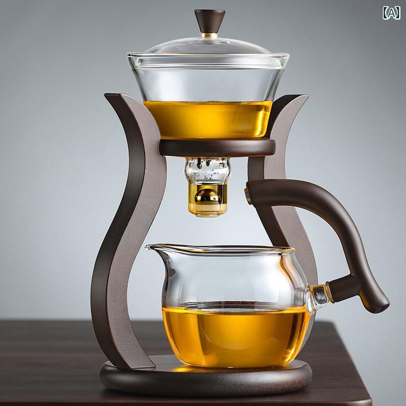 ティーセット 茶道具 茶器 ガラス製 ティーストレーナー ティー フィルター 一 体型 フェアネス カップ 怠け者の お茶の 醸造用 アーティファクト 小さい グリーンタンジェリンな ティーポット ウォーター セパレーター|みやショップ店