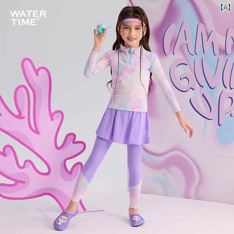 小わっぱ用 水泳着 米国海兵隊員 WaterTime 小わっぱ用 水泳着 長袖長 ズボン お坊っちゃん 御嬢さん 飛び込み競技 海水浴場 生あたたかい 日焼押しとどめる 服