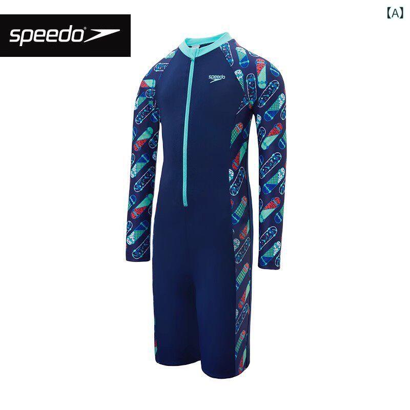 赤ちゃん用 水泳着 米国海兵隊員 Speedo ボーイズ 長袖 膝丈 水泳着 日焼押しとどめる 海岸地帯 波乗り 運動競技 形づくる