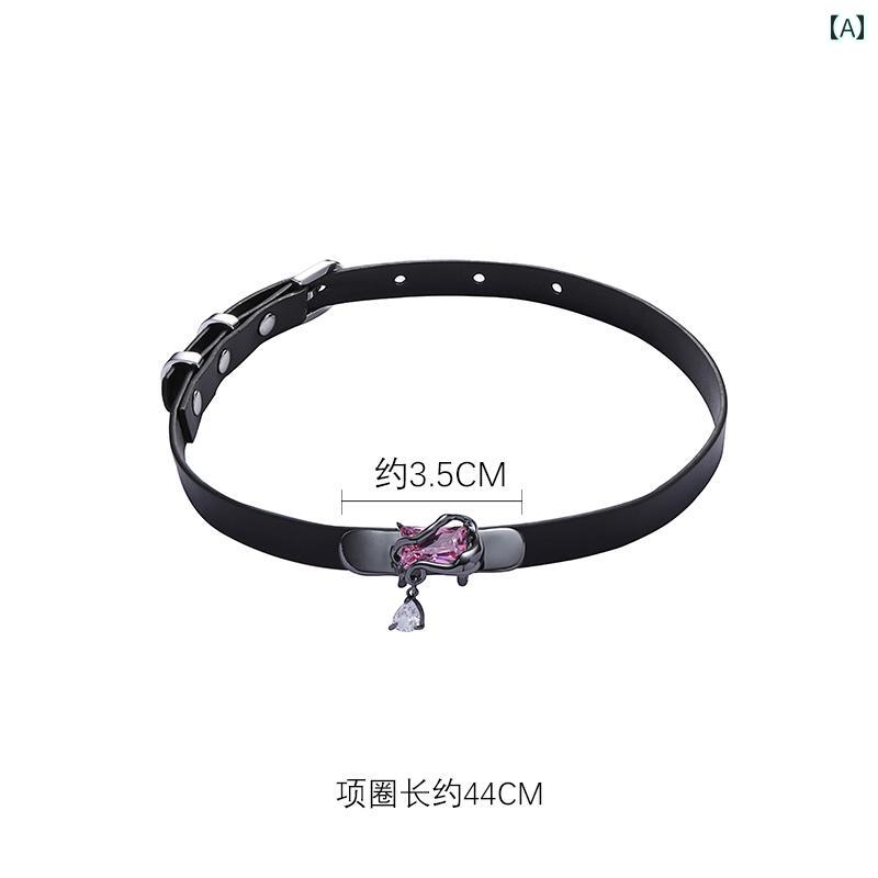 チョーカー　アクセサリー　レディース レベル スタジオ ダーク パンク チョーカー ネックレス ロック ガール ベルト スーパー A 鎖骨 チェーン