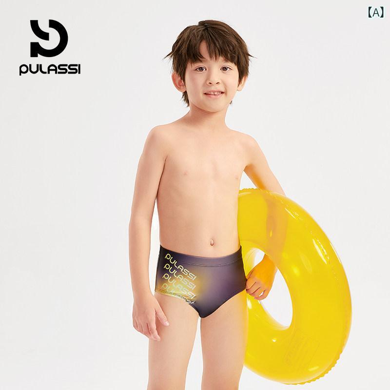 水着　子供用　かわいい Pulassi 子供用 水着 男の子用 水泳 パンツ 2025年 プロ トレーニング 速乾 男の子