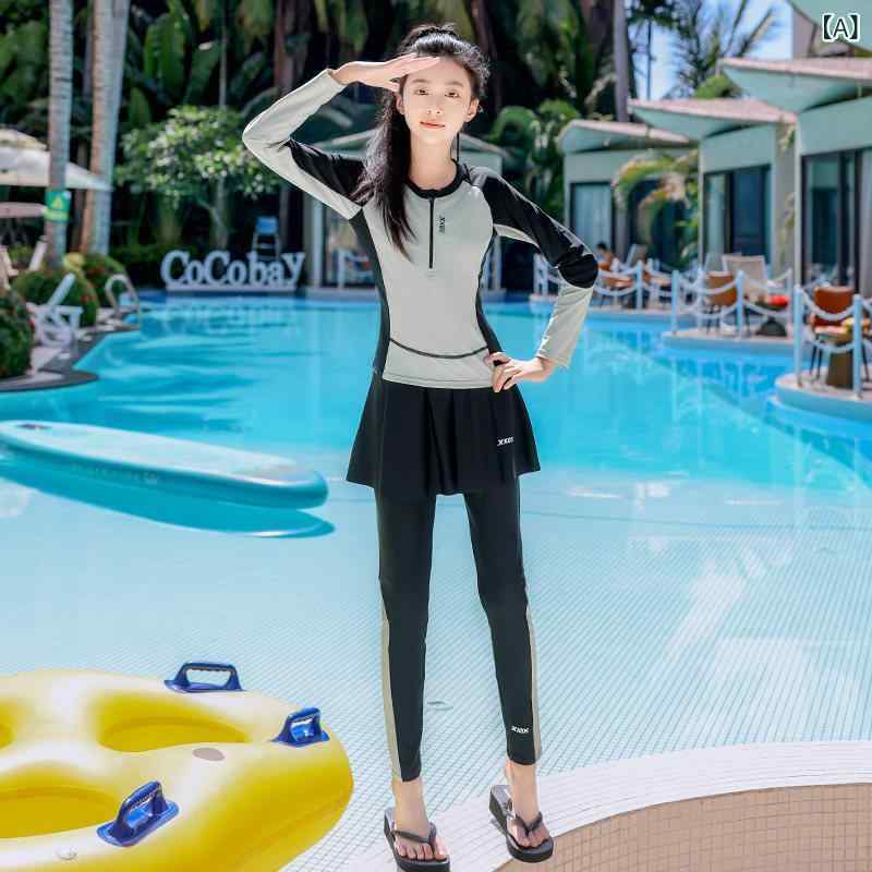 水着　子供用　かわいい Xtep 子供用 水着 2025新 ファッション 中大 サイズ 女の子 水泳 トレーニング 学生 サーフィン ダイビング スーツ