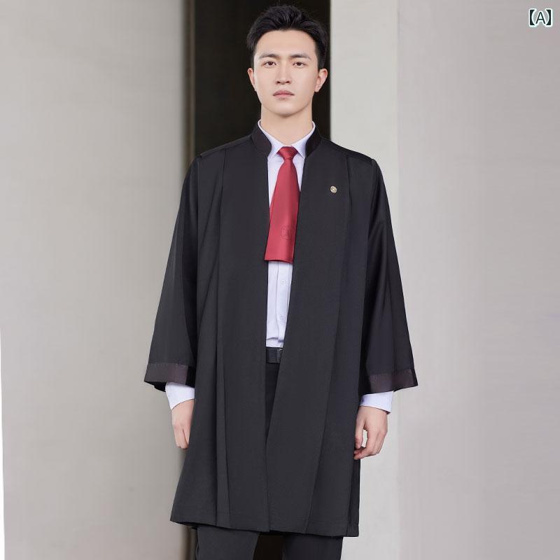インナー レディース　ナイト 弁護 士 制服 メンズ レディースの ローブ 作業着 開廷 標準 職業 服装 ネクタイ バッジ