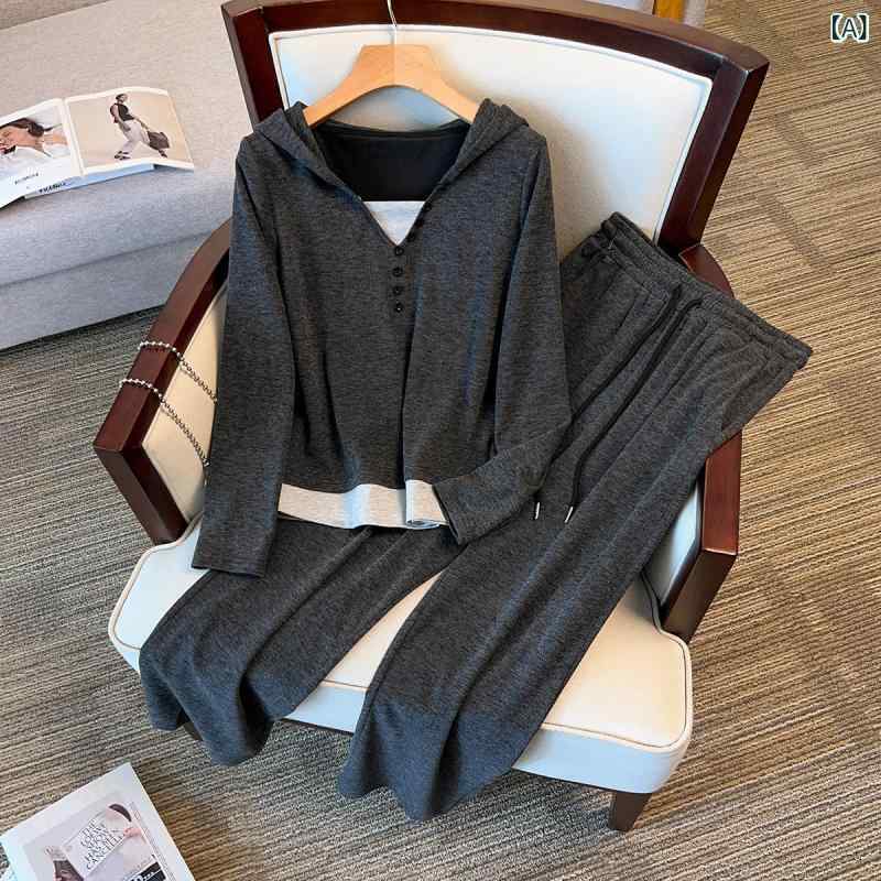 背広 背広 レディース 大層らしい大きさ 春服 粍の な 色つやマッチング ボンネット付き添い人 トップスと 広広とした レッグ ズボン下の ゆったり 背広 背広 レディース書き割り