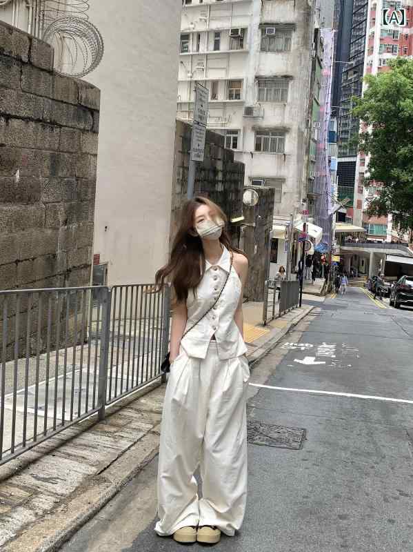 背広 背広 レディース Xxiiuu か細い 背広 冷ややかさ 肩肉 ノースリーブ より良い とっ始め 心地よい 広広とした レッグ ズボン下 ズボン 背広