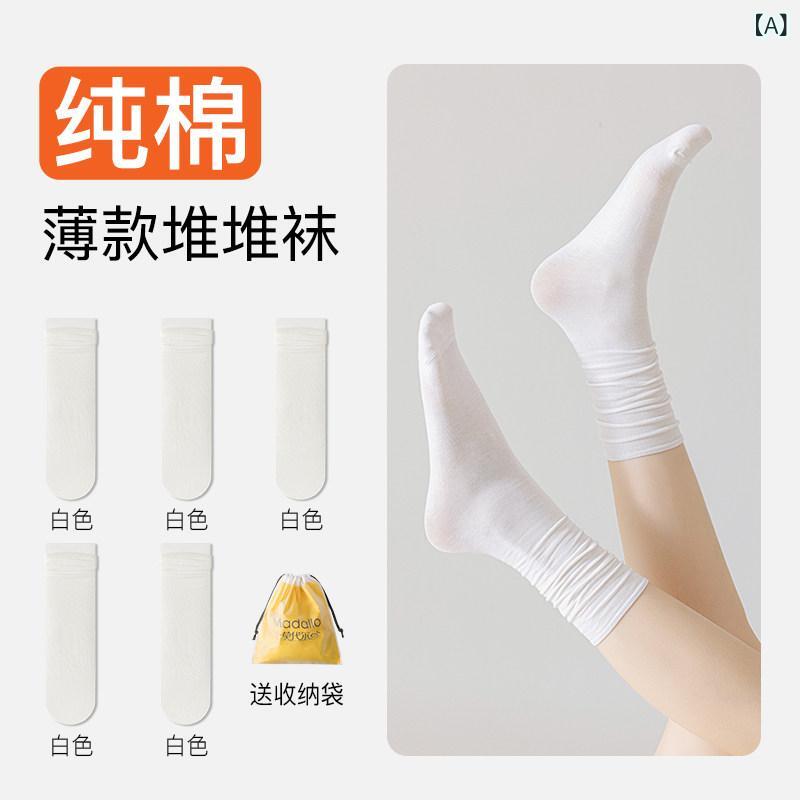 レディース ソックス シューズ 女性用 モダール ソックス 春秋 スタイル ミドル 綿 吸汗性 白い 閉じ込め 小さい 革靴 夏用 パイルソックス