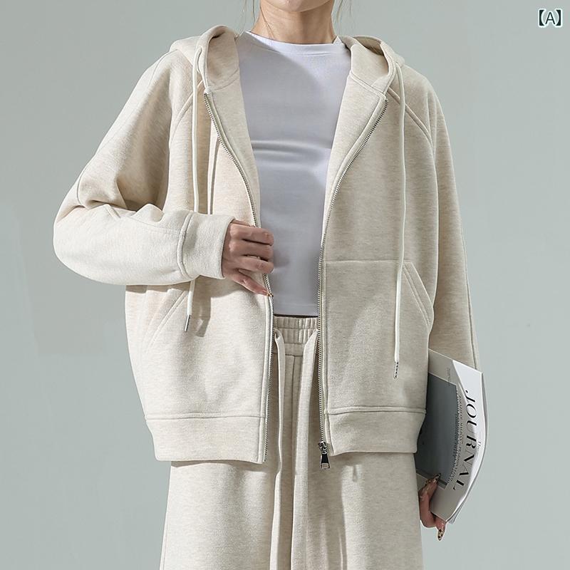 ニット　ツーピース　レディース レディース 春の 服装： 高級 ウール フード付き スウェットシャツ ハイウエスト もち米 パンツ 韓国 スーツ 2025年の新 スタイル