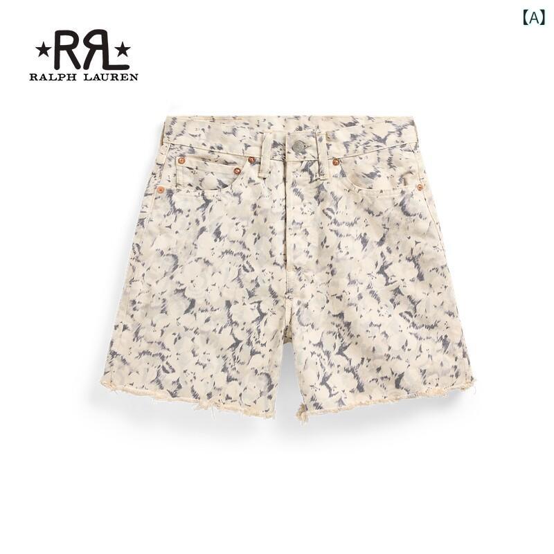 メンズ 心地よい 上衣 RRL レディース 25 th 炎節 フローラルプリント ジーンズさる股引き RL 94856