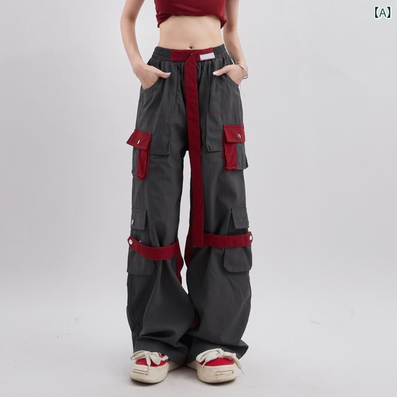 カーゴパンツ メンズ レディース Rayohopp 厚地の外套 櫂 レディース 春の 瀬戸もの 風  レトロ  マルチ 衣嚢 引っ切り無い 心地よい ズボン下