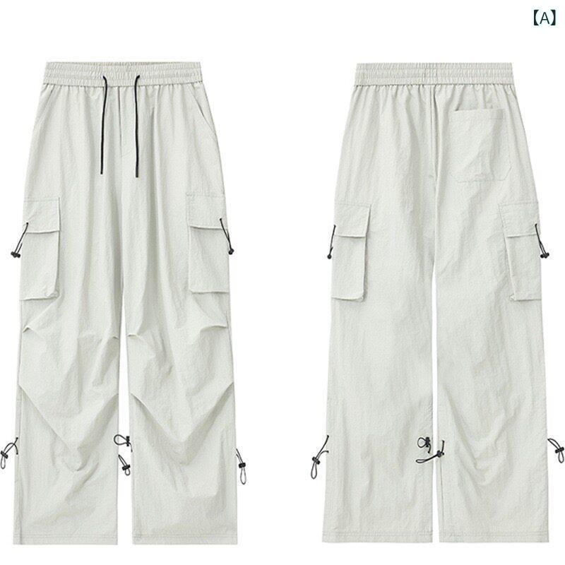ワイドレッグ ズボン下 レディース FishBall 春と 夏 薄っぺら 点火装置 色合い ゆったり 速乾 落下傘ズボン下 アウトドア 厚地の外套 櫂 メンズ レディース 心地よい ズボン下