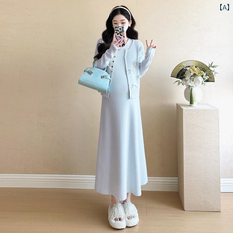 妊婦用 ズボン下 レギンス 妊婦用 日月 衣裳 御膳上等 妊婦 服 2025年 長袖 編み物ジレー より良い 背広