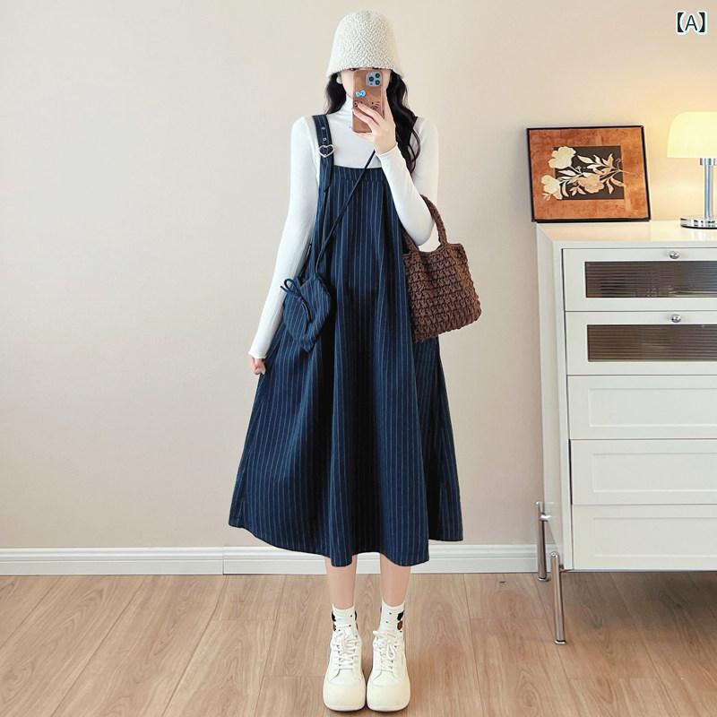 マタニティ　パンツ　レギンス 妊婦用の 春服 おしゃれな レイヤリング シャツ 高級 ウール サスペンダー ドレス の ある 衣装 スーツ