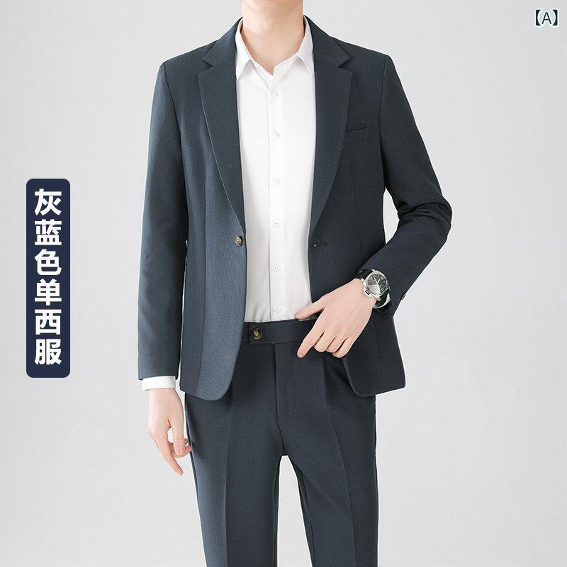 ビジネス　スーツ　ジャケット Woodpecker 韓国 カジュアル スーツ メンズ 春秋 婚約 通勤 プロ 高級 ジャケット