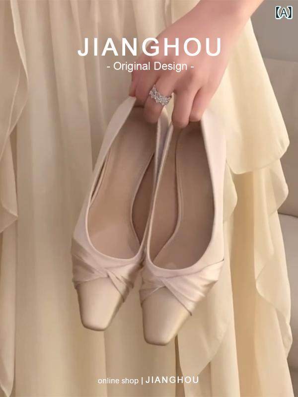 ハイヒール　シューズ　レディース 江 后は 足を 疲れさせにくい ウェディングシューズ 花嫁の Hexiu ウェディングドレス ツー ウェア ウェディング ハイヒール 女性 2024 秋冬 シングル シューズ 7,836円
