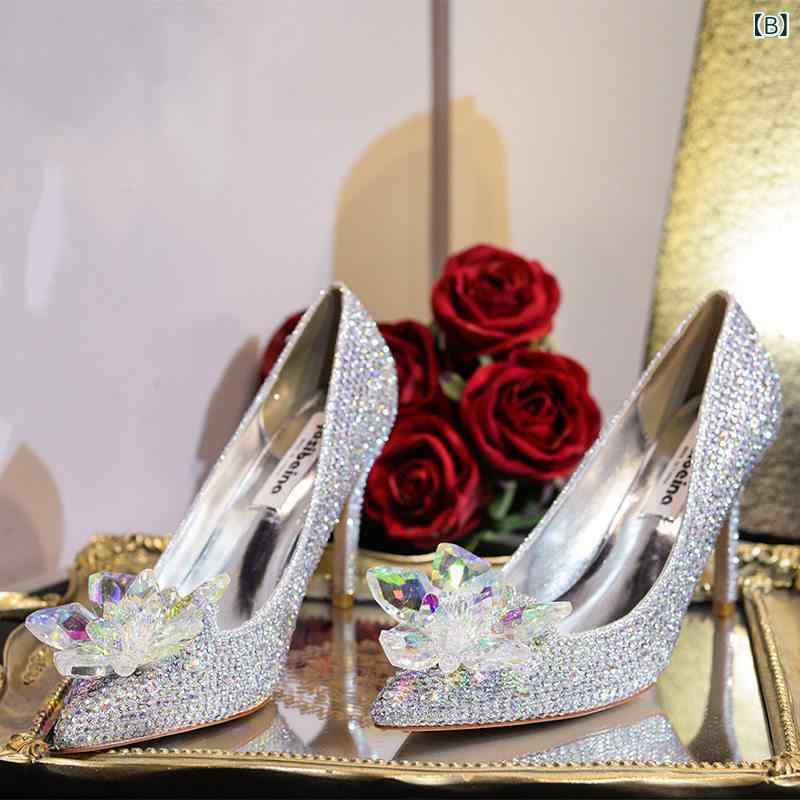 ハイヒール シューズ レディース 華燭の典シューズ 結晶 花嫁御寮 2024 赤いこと 華燭の典 ブライズメイド ハイヒール スティレット 尖った 靴