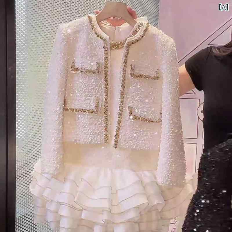 ドレス パーティー レディース 女の子。 子供の 財閥 娘 シャオチャン スーツ ノースリーブ ティアードスカート 秋 ツーピース 高級 ドレス|みやショップ店