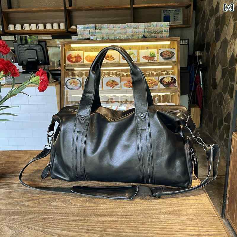 バッグ　ハンドバッグ　トラベル ビジネス トップ 層 牛革 革 旅行 バッグ 収納 男女兼用 手持ち短 距離 出張 荷物 バッグ大容量 13,095円