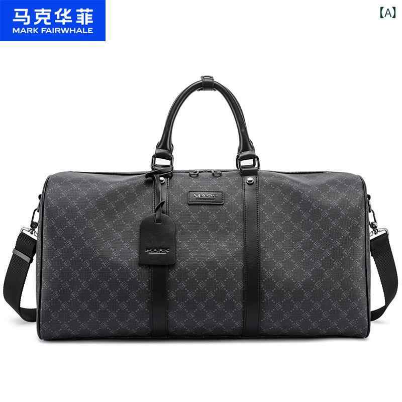 バッグ ハンドバッグ トラベル Mark Huafei メンズ ビジネス トラベル バッグ短 距離 出張 荷物 バッグ クラシック プリント フィットネス トレーニング ハンドバッグ