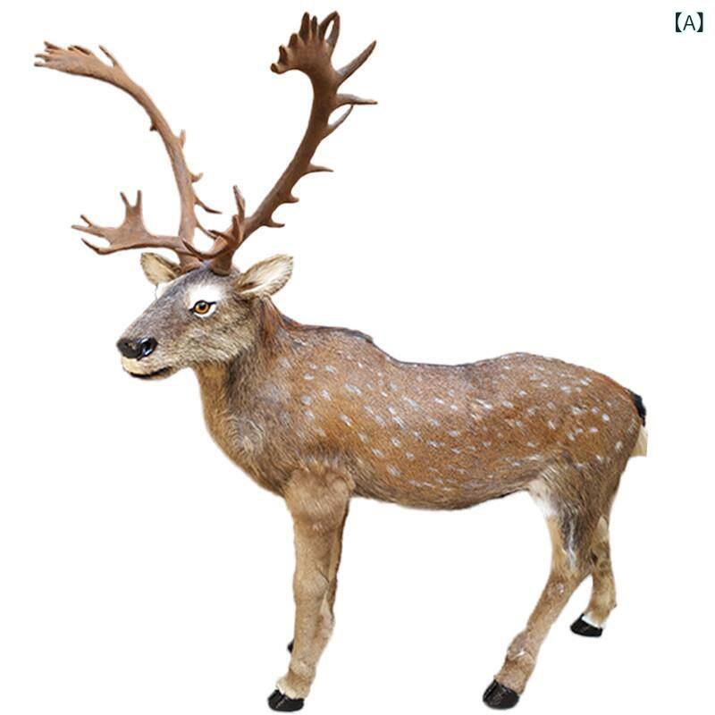 手あそび 毛の荒物 愛くるしい コンピューターシミュレーション 毛の荒物 鹿 クリスマス ニホン ジカ 馴鹿 ヘラジカ かざり付ける品 大型 かざり付ける ひな形 道のり