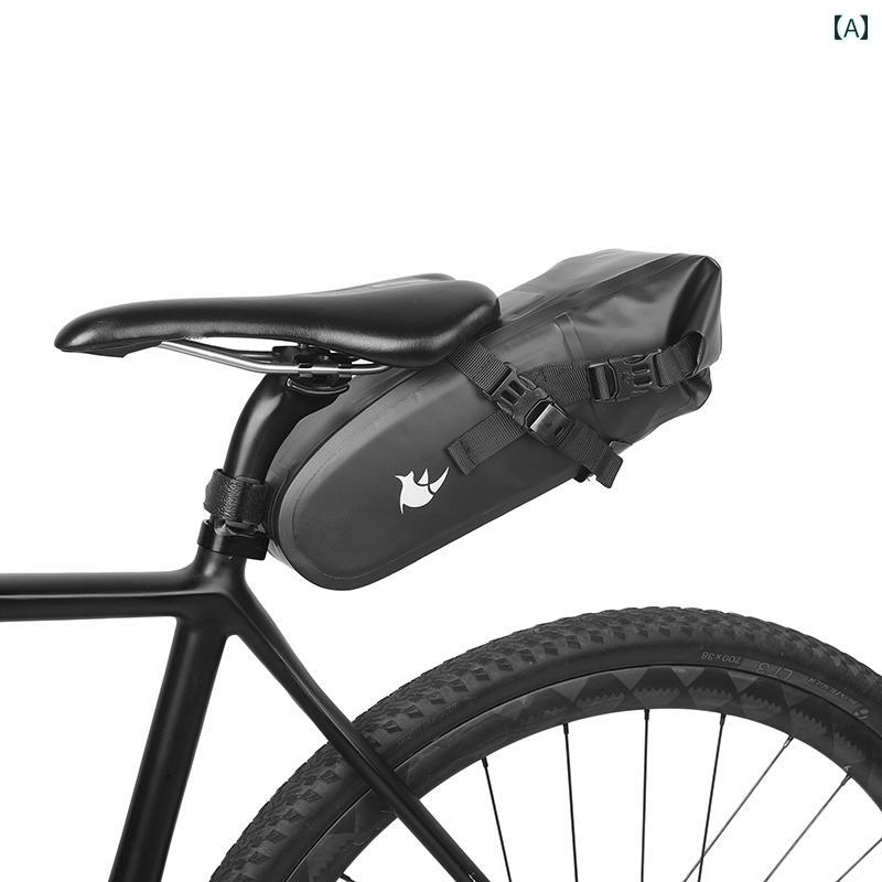 マウンテンバイク　ホルダー　バッグ Rhino Walk 完全 防水 自転車 バッグ 収納 サドルバッグ マウンテン ロード テールバッグ サイクリング 装備