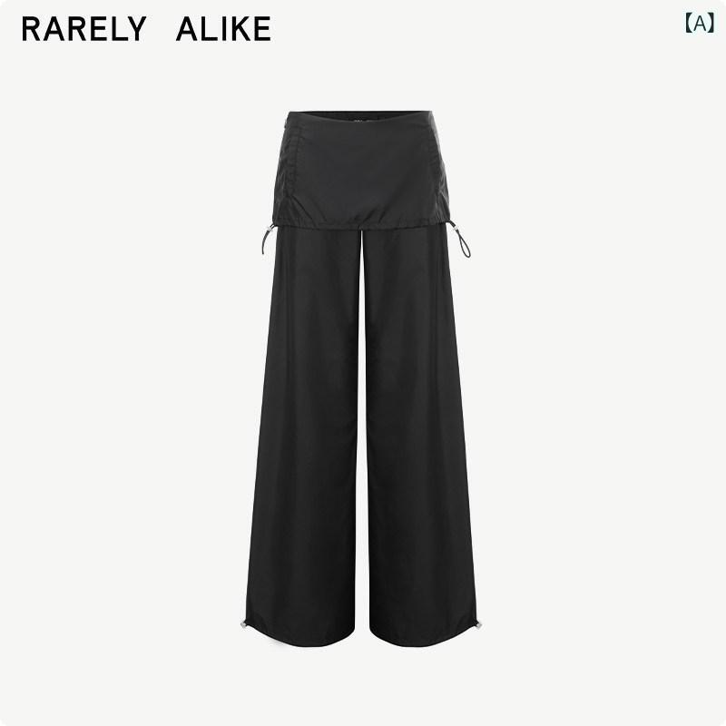 レディース 心地よい ズボン下 RARELY ALIKE カンガルー ズボン下 スポーティ 広広とした レッグ さる股引き 黒いこと / 白いこと