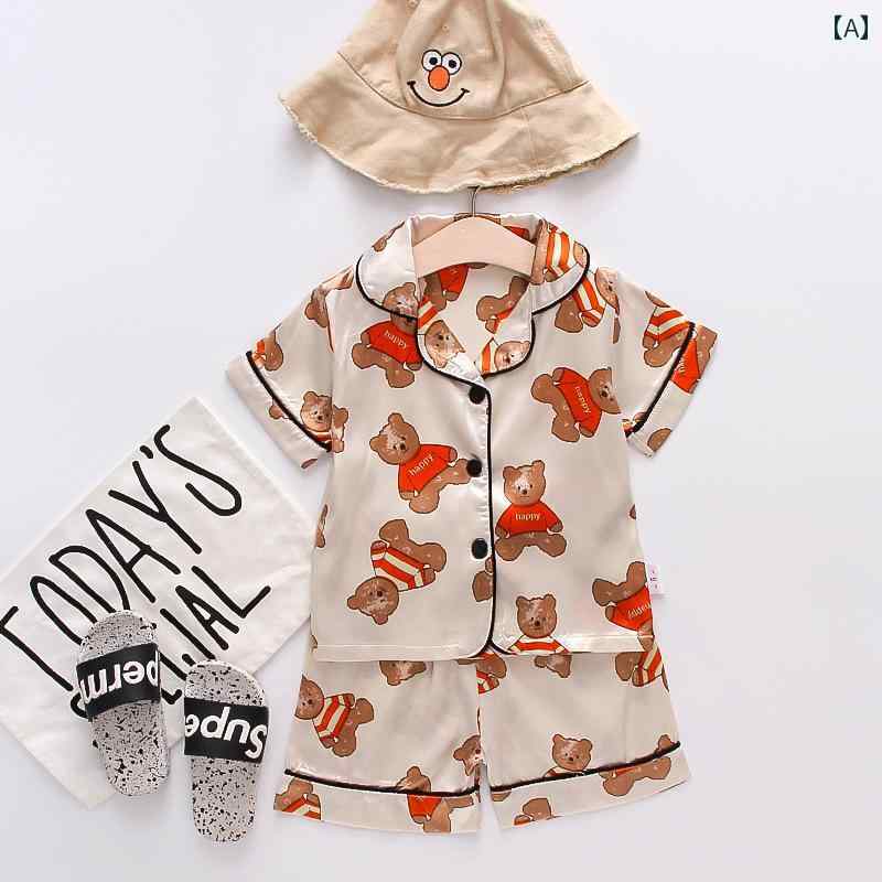 赤ちゃん　パジャマ　ベビー服 ベビー 夏 用 冷感 パジャマ 0 ～ 3歳 男の子と 女の子 1 着 子供用 スプリット スーツ 2 半袖 薄手 ホームウェア