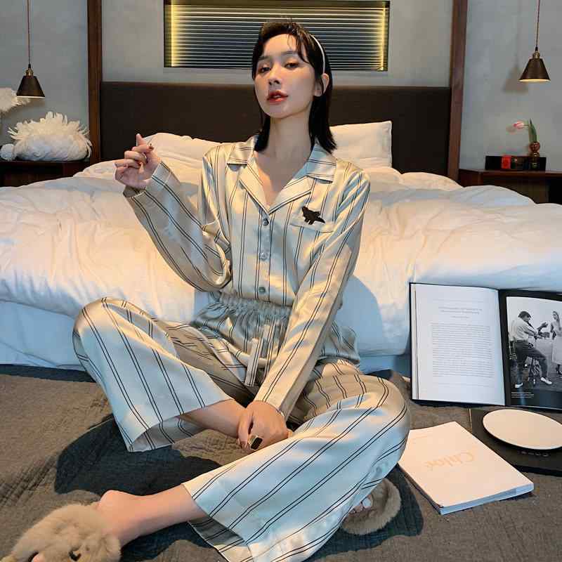 パジャマ 女性用 長袖 接触冷感 春秋 部屋着 ゆったり セット 高級感 ホームウェア リラックス 普段使い 軽量 吸湿速乾 綿混 ブラック ピンク系 アイボリー