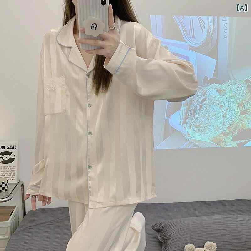 縞模様 パジャマ 汗水  GP 長袖 ズボン 縞模様 パジャマ レディース 薄っぺら 冷感 余暇 出で立つ できる 介護ホーム 服 背広 年月